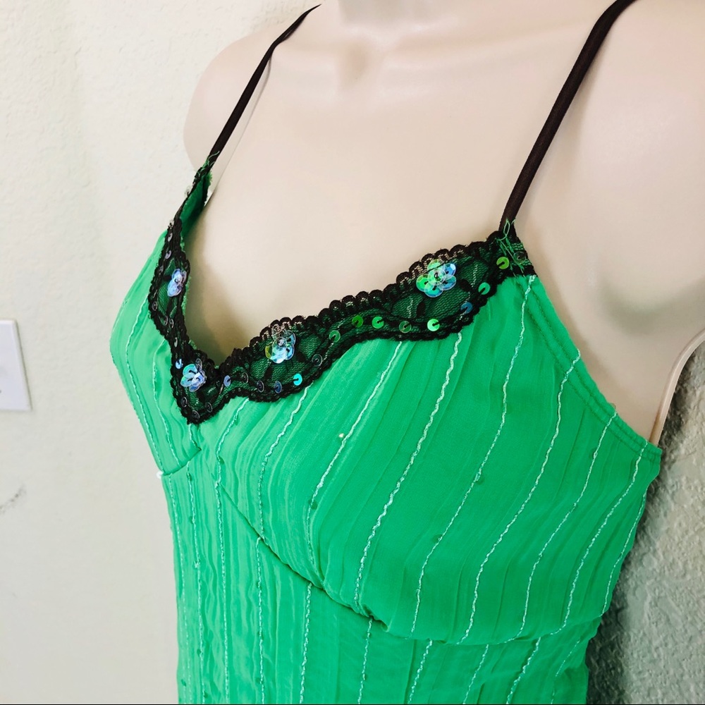 No Boundaries green brown camisole top - Picture 4 of 16